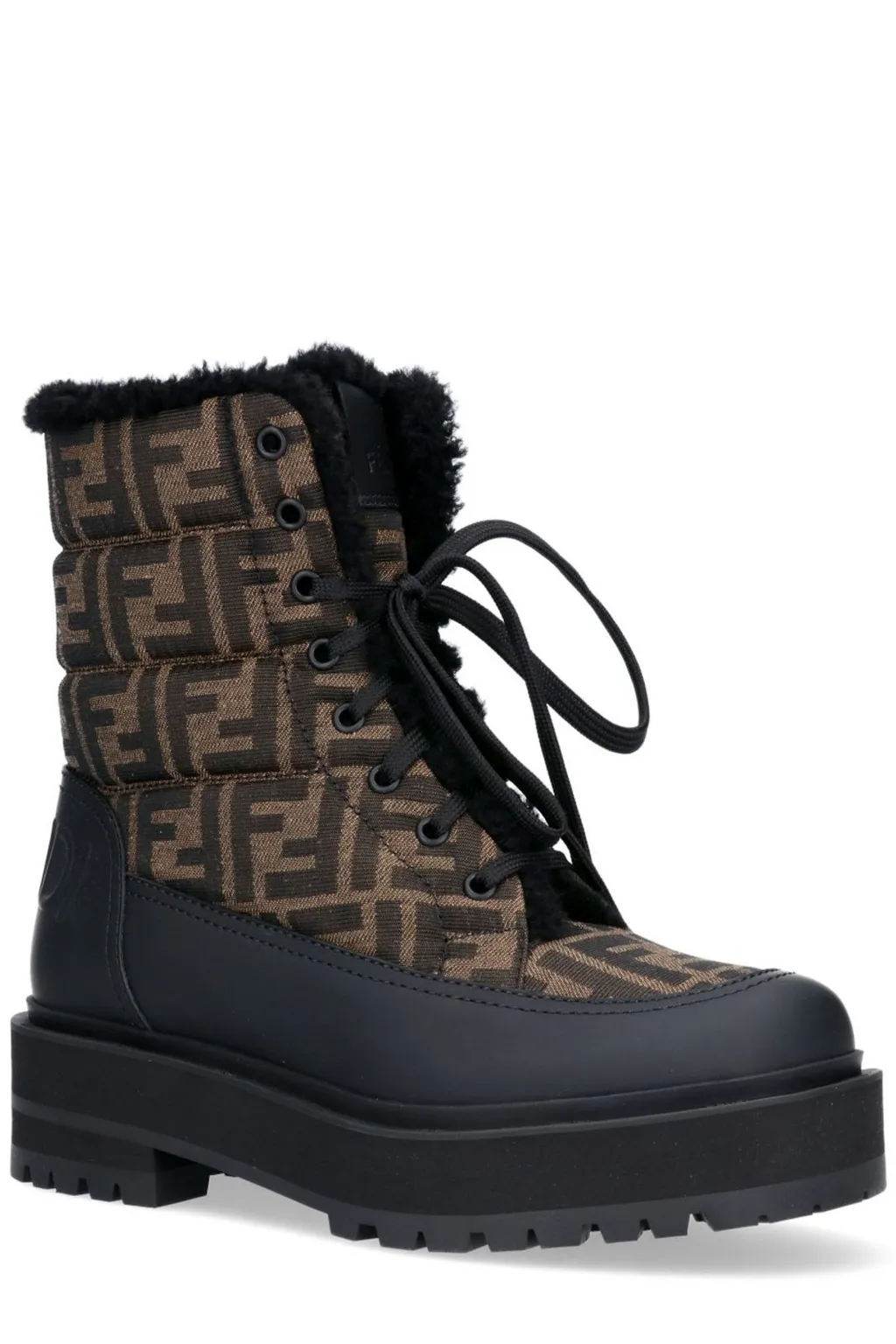 Logo Print Padded Boots