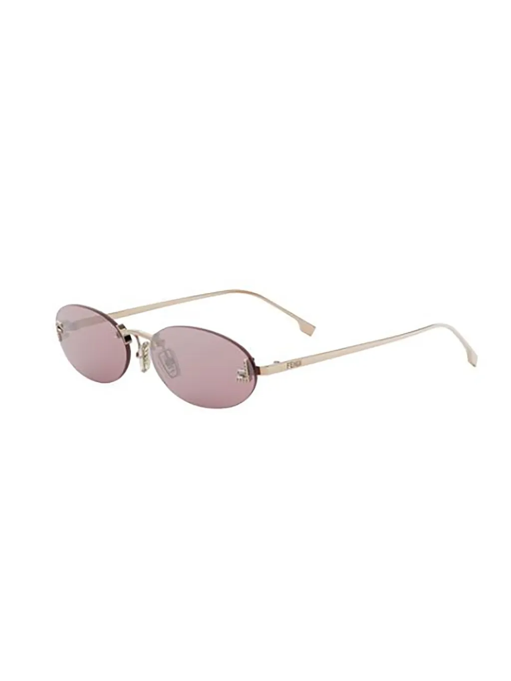 Oval Rimless Sunglasses