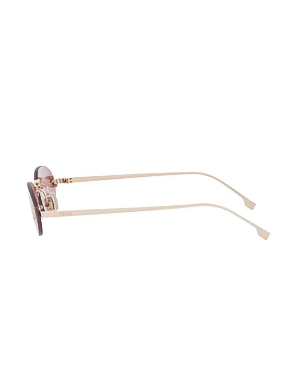 Oval Rimless Sunglasses