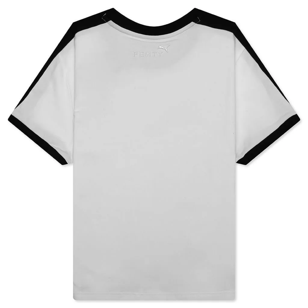 T-Shirt With Rhinestone Logo