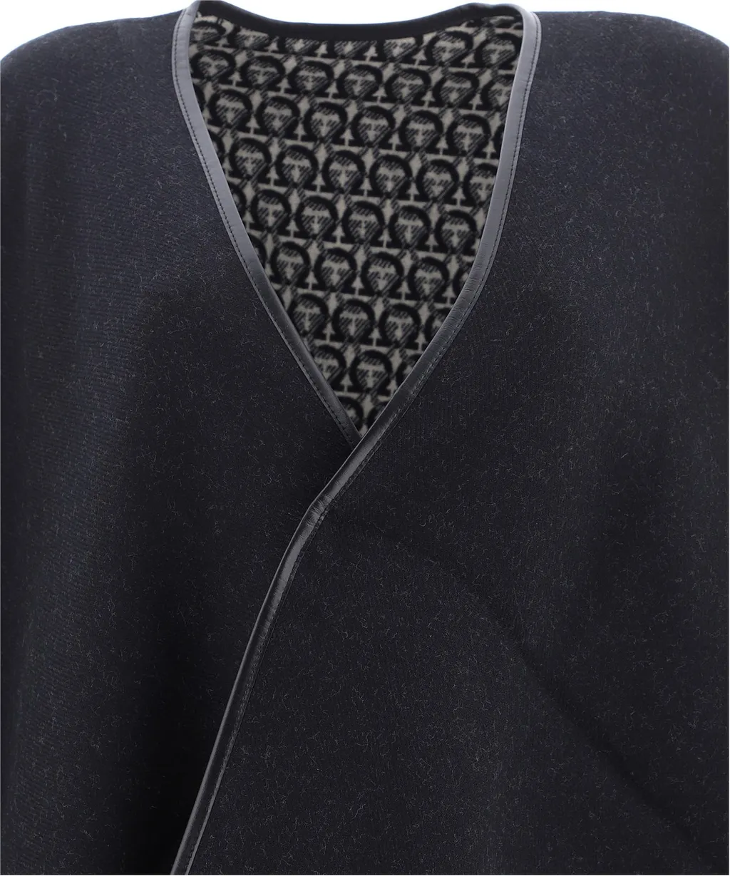 Cape With Monogram Print
