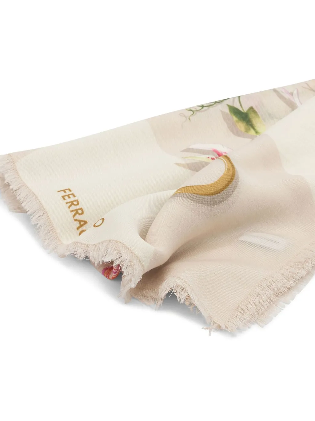 Floral Print Silk Scarf