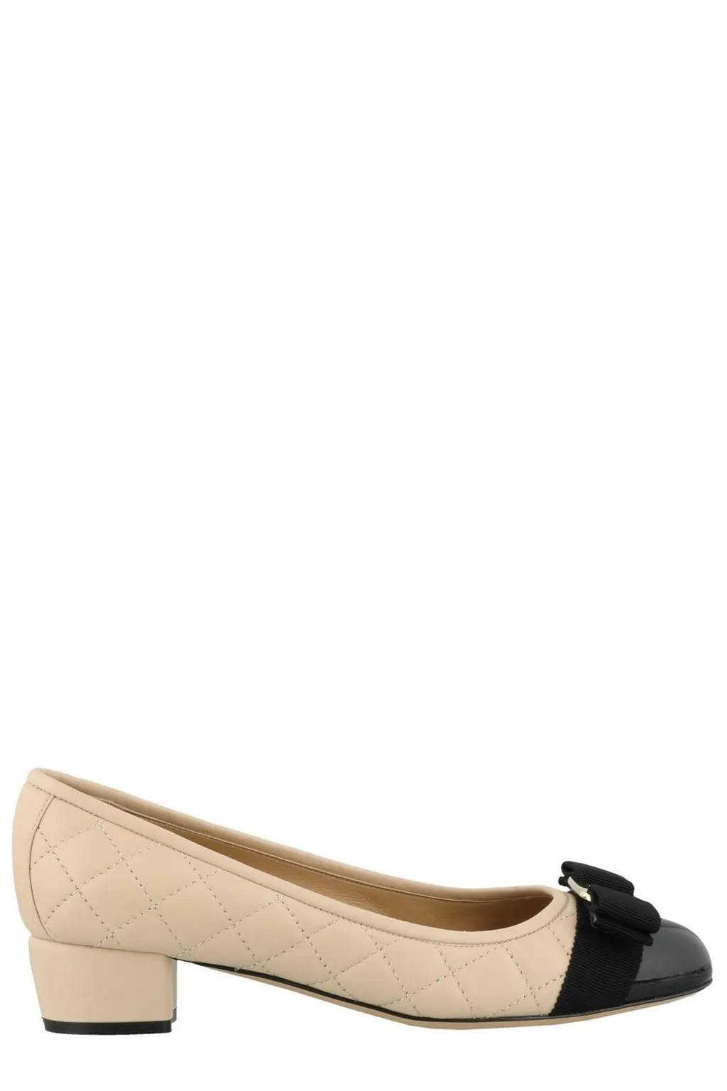 Cap-Toe Block Heel Pumps