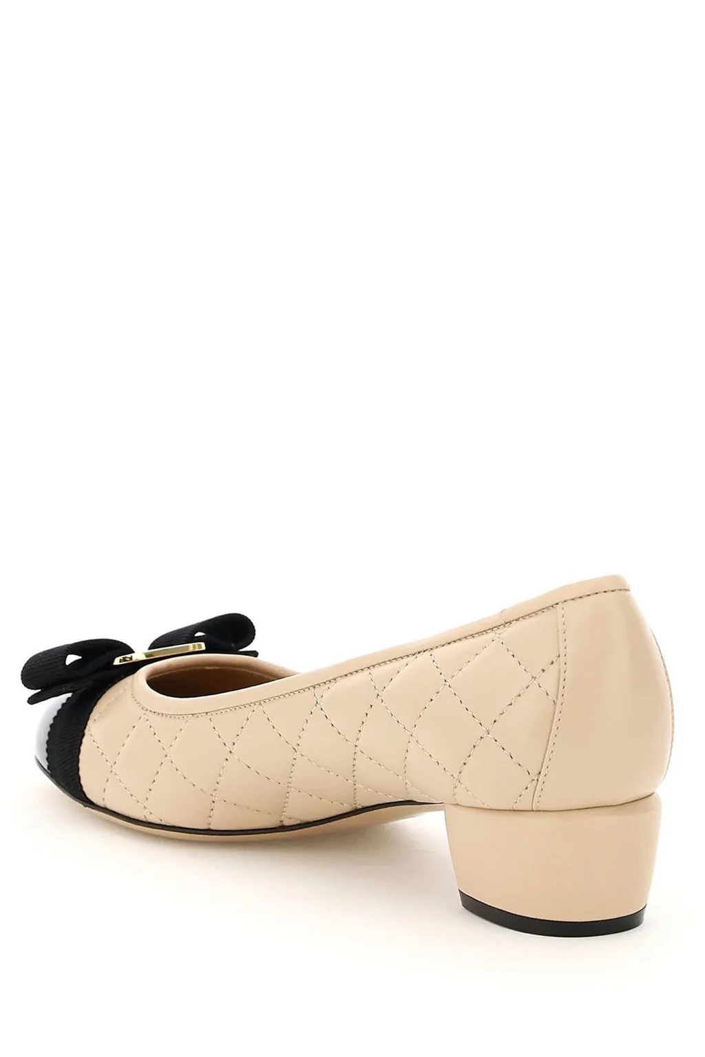 Cap-Toe Block Heel Pumps