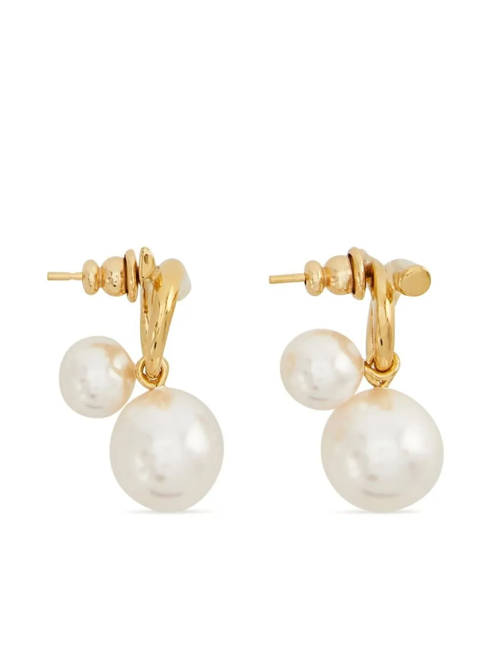 Gancini Pearl Drop Earrings