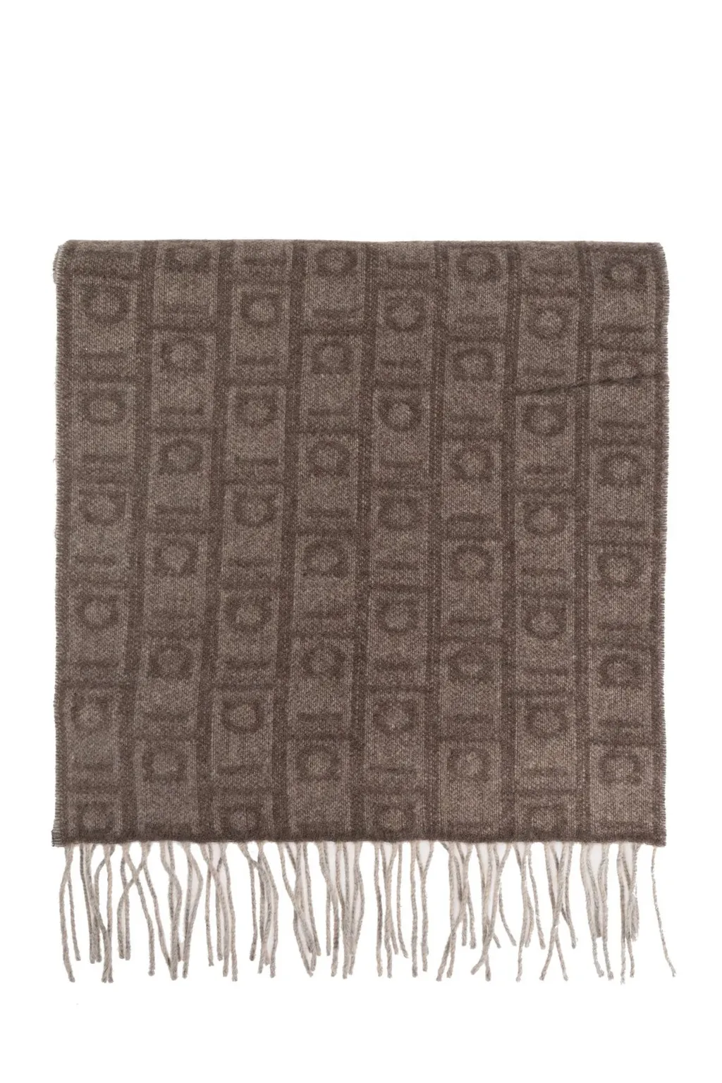 Scarf With Monogram Pattern