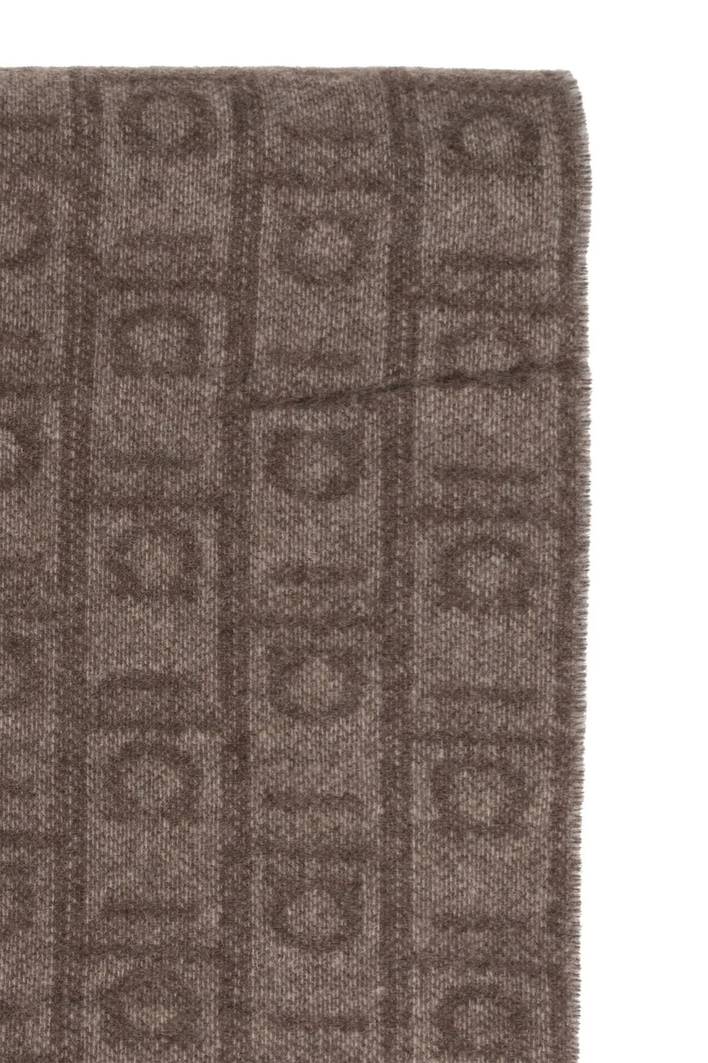 Scarf With Monogram Pattern