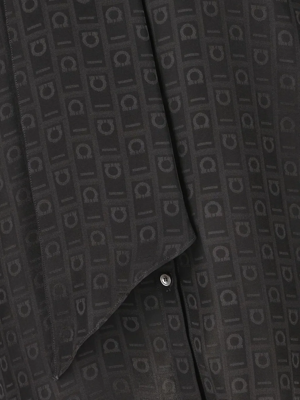 Logo Print High Neck Shirt