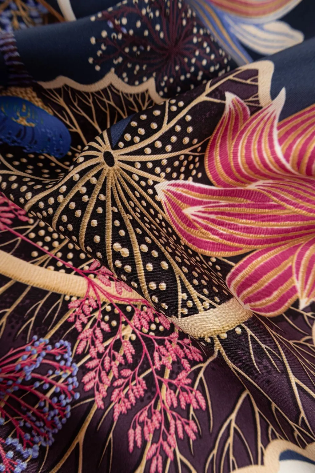 Printed Silk Twill Scarf
