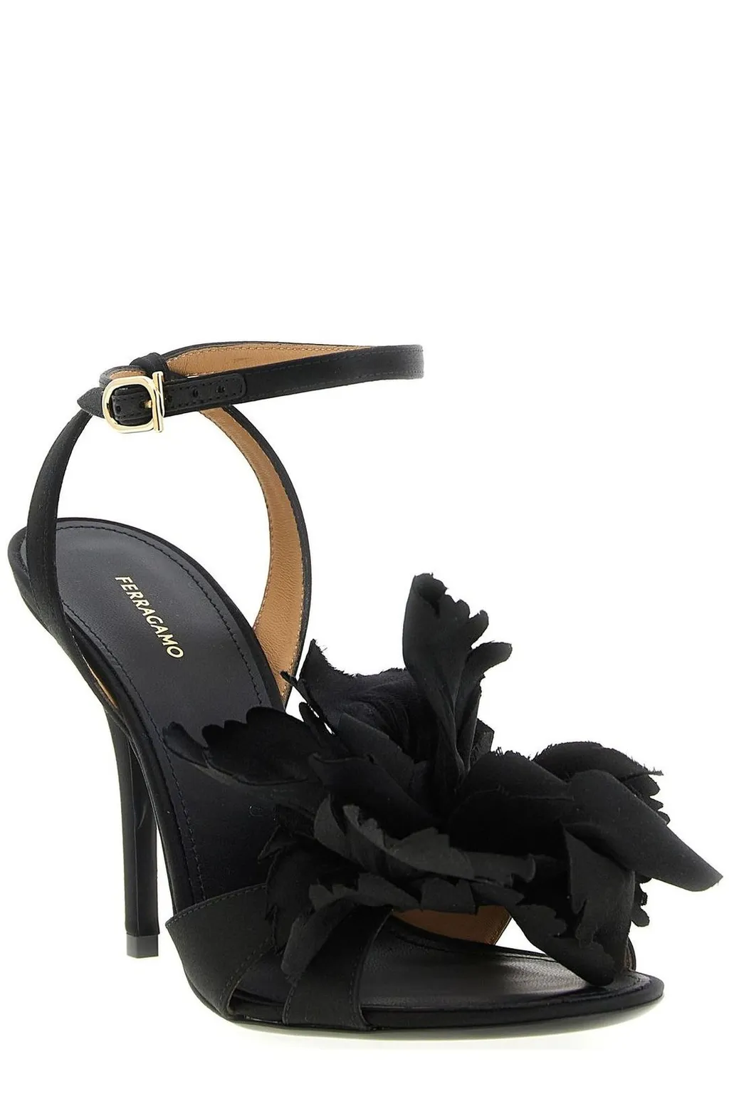 Sandals With Flower Applique
