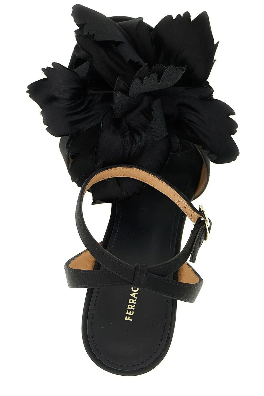 Sandals With Flower Applique