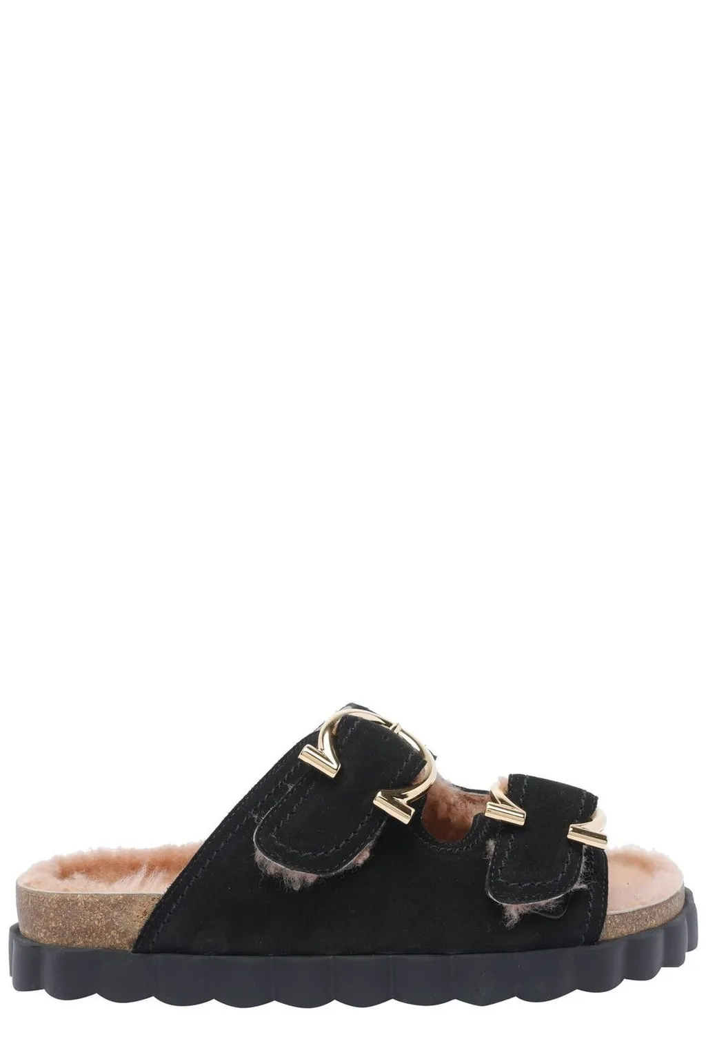 Mules With Double Buckle