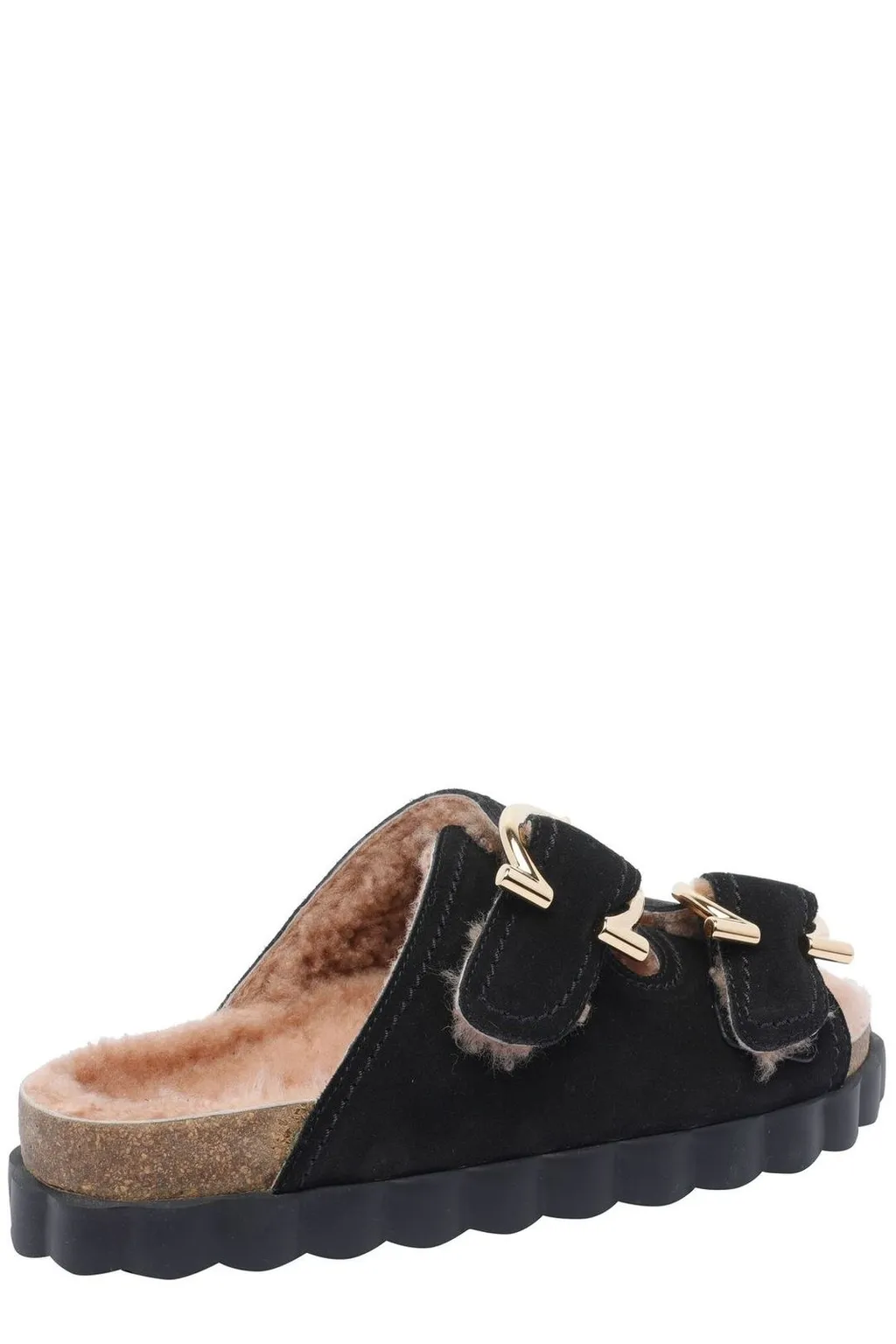 Mules With Double Buckle