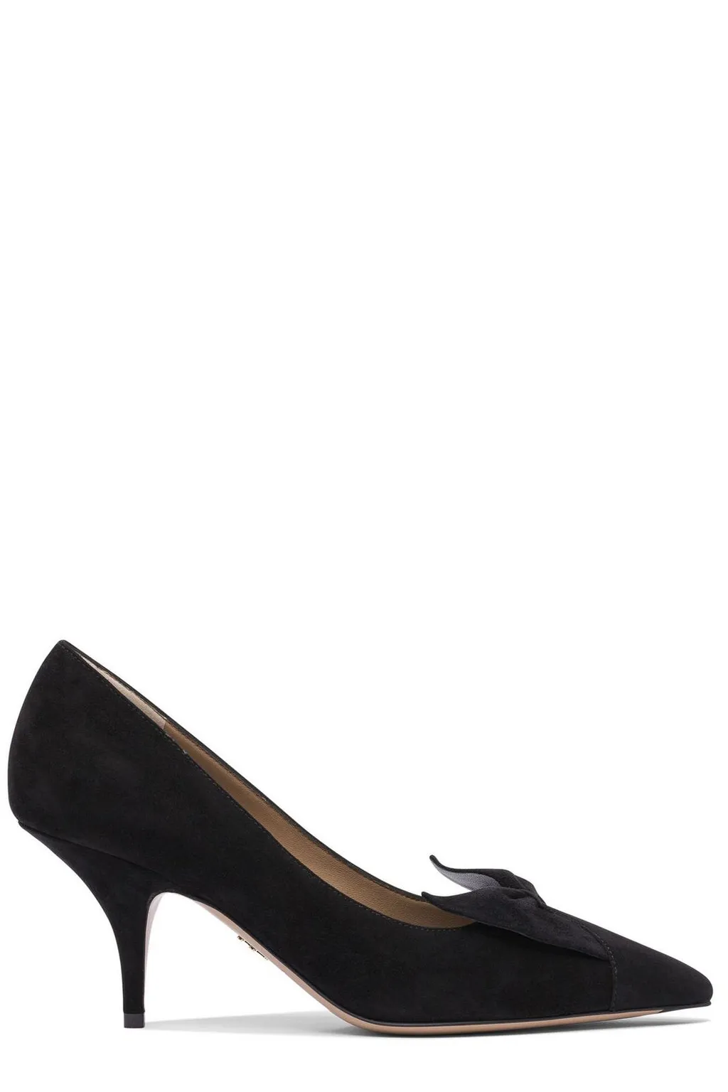 Pointed Toe Pumps With Bow Detail