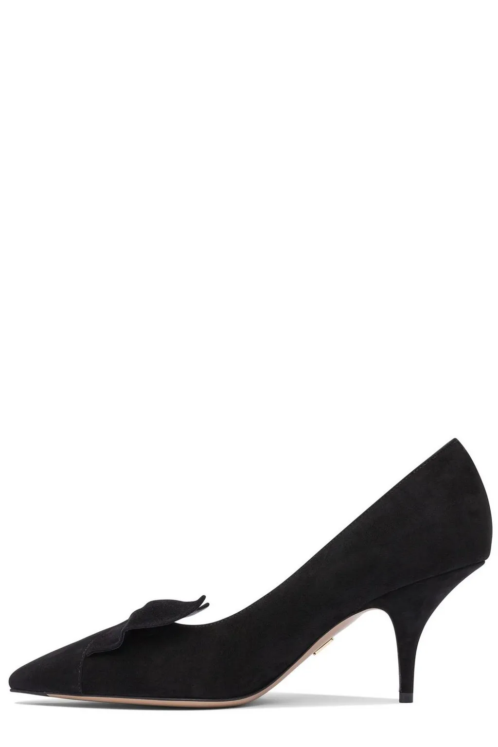Pointed Toe Pumps With Bow Detail