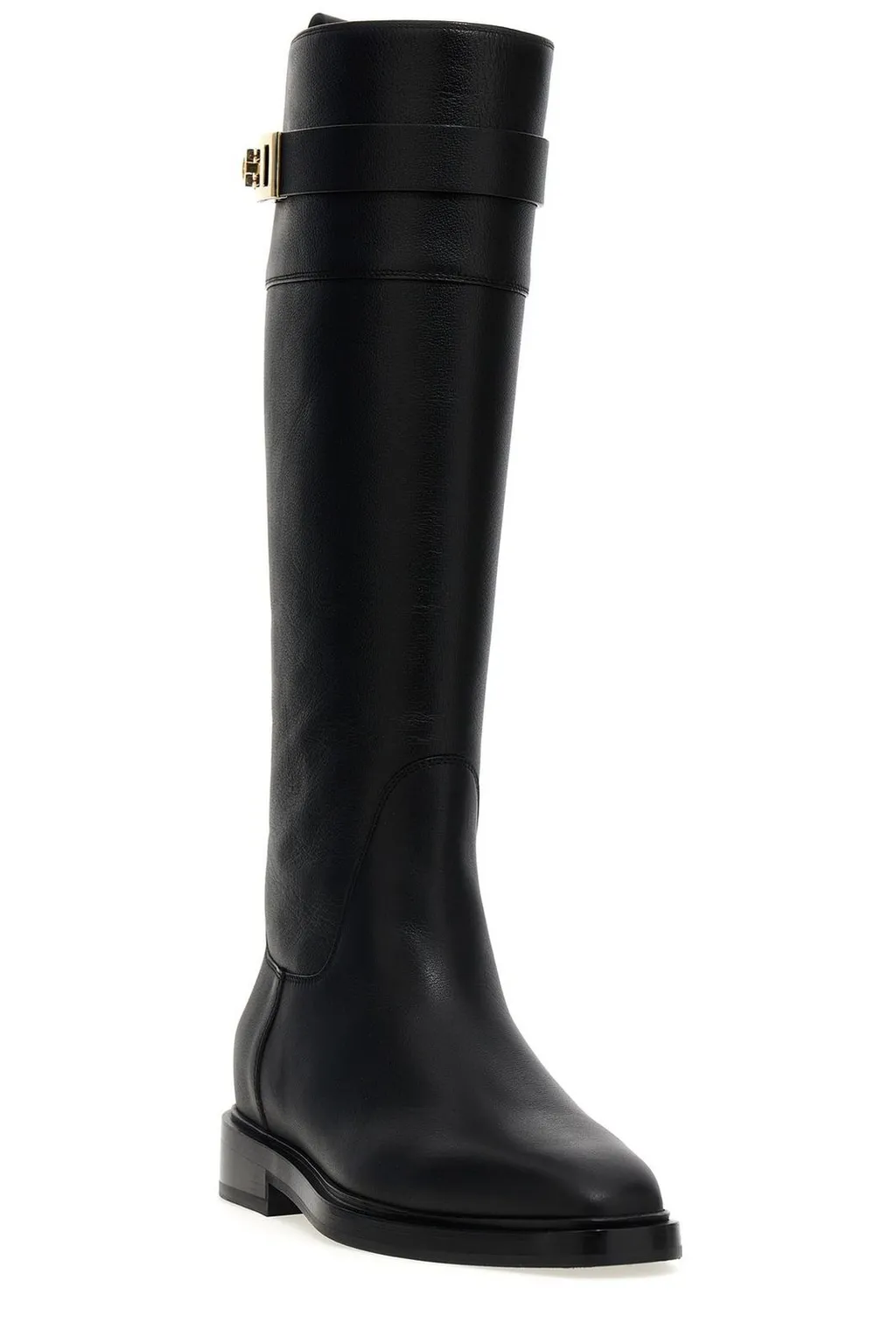 Knee-High Boots With Buckle Detail