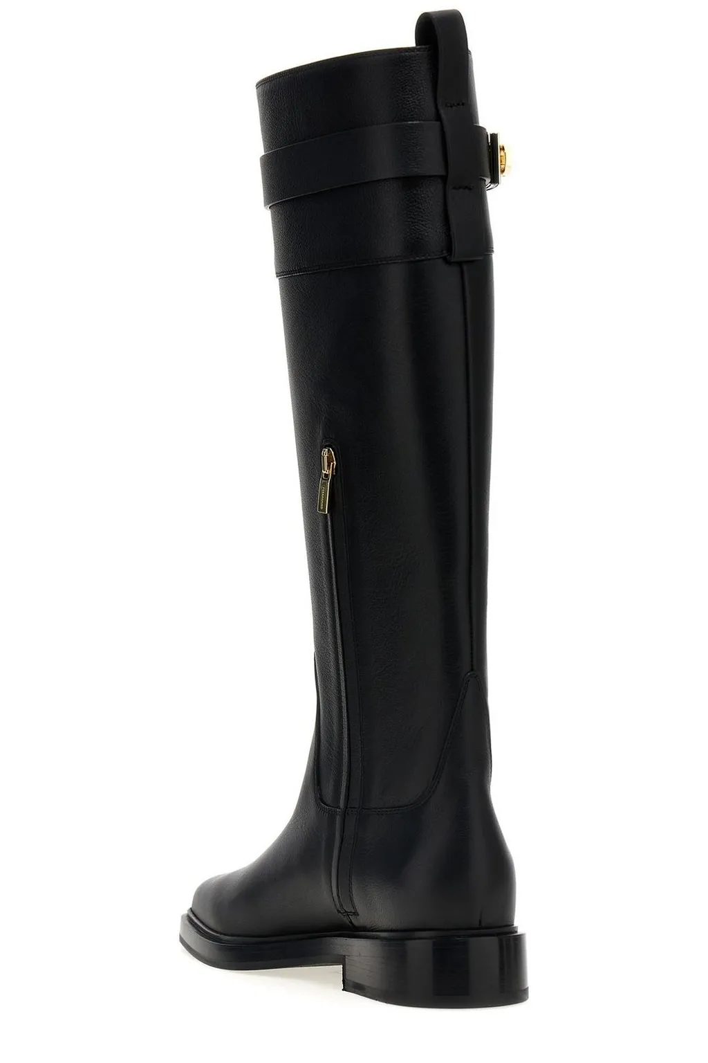 Knee-High Boots With Buckle Detail