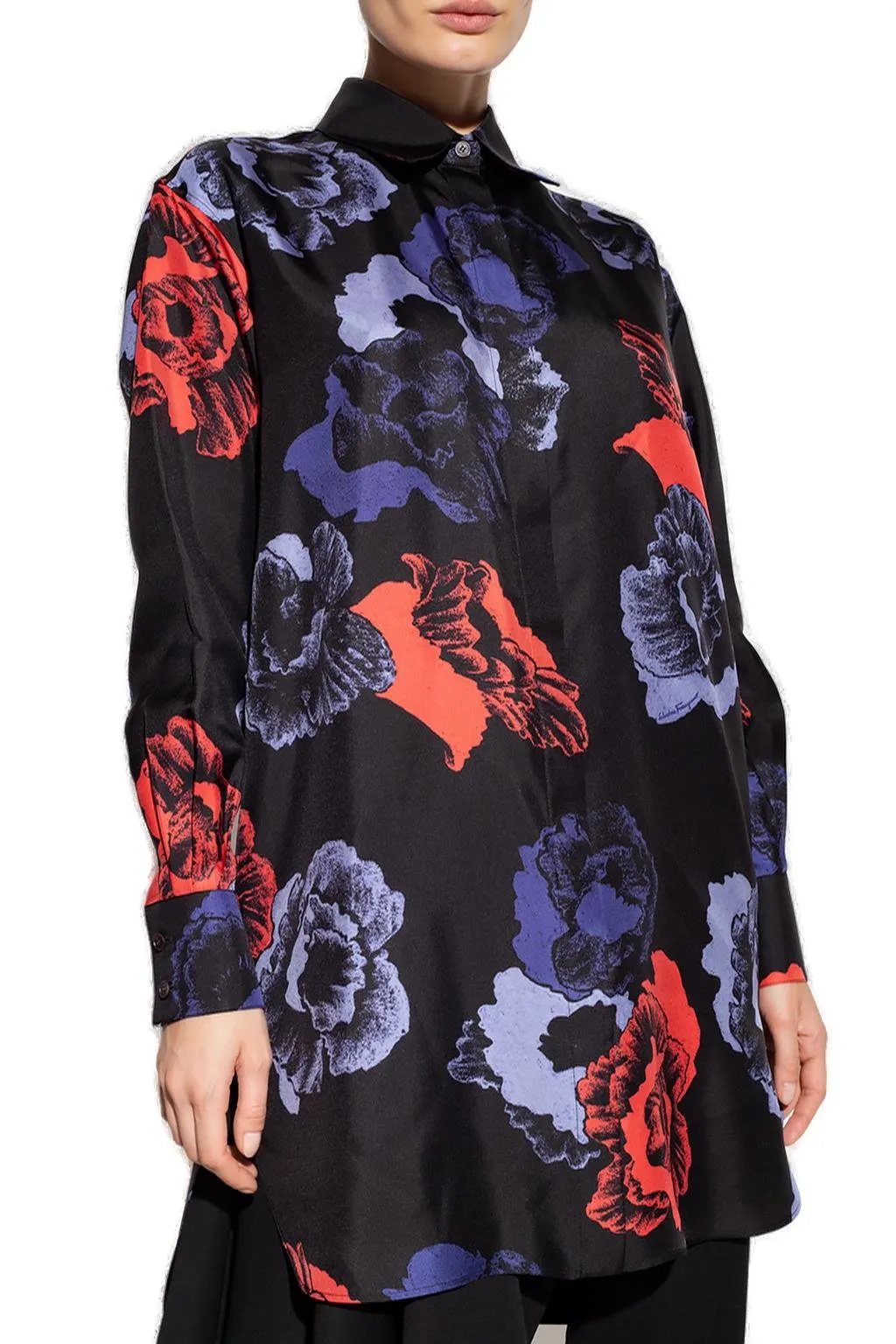 Floral Print Shirt Dress