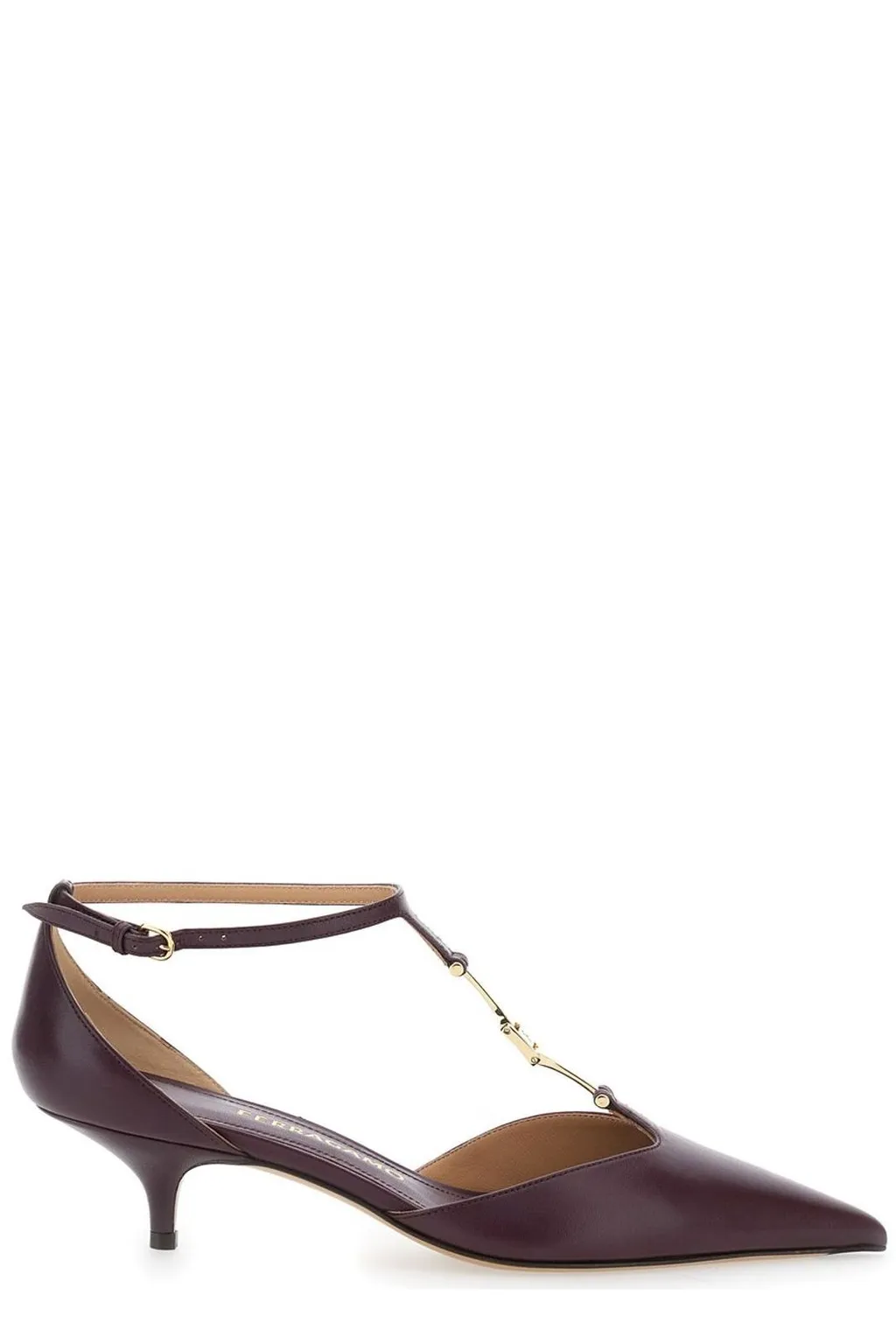 T-Strap Kitten Heel Pumps