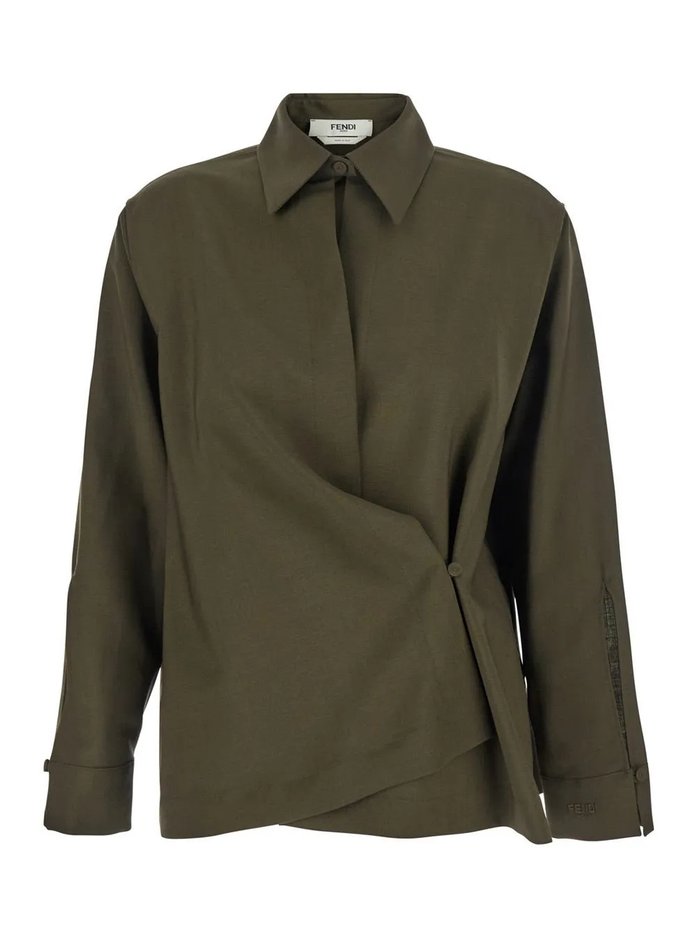 Asymmetric Poplin Shirt