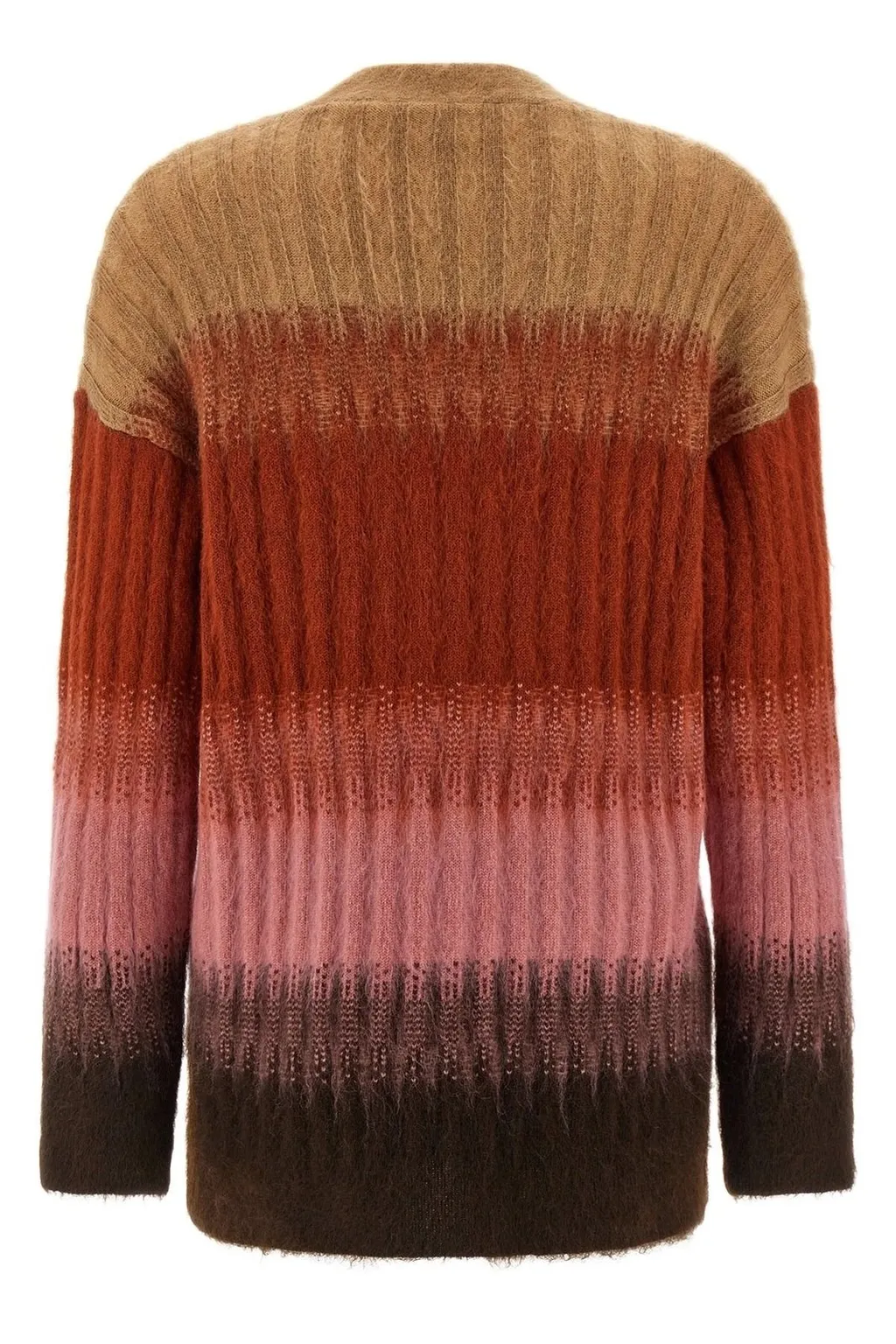 Striped V-Neck Cardigan