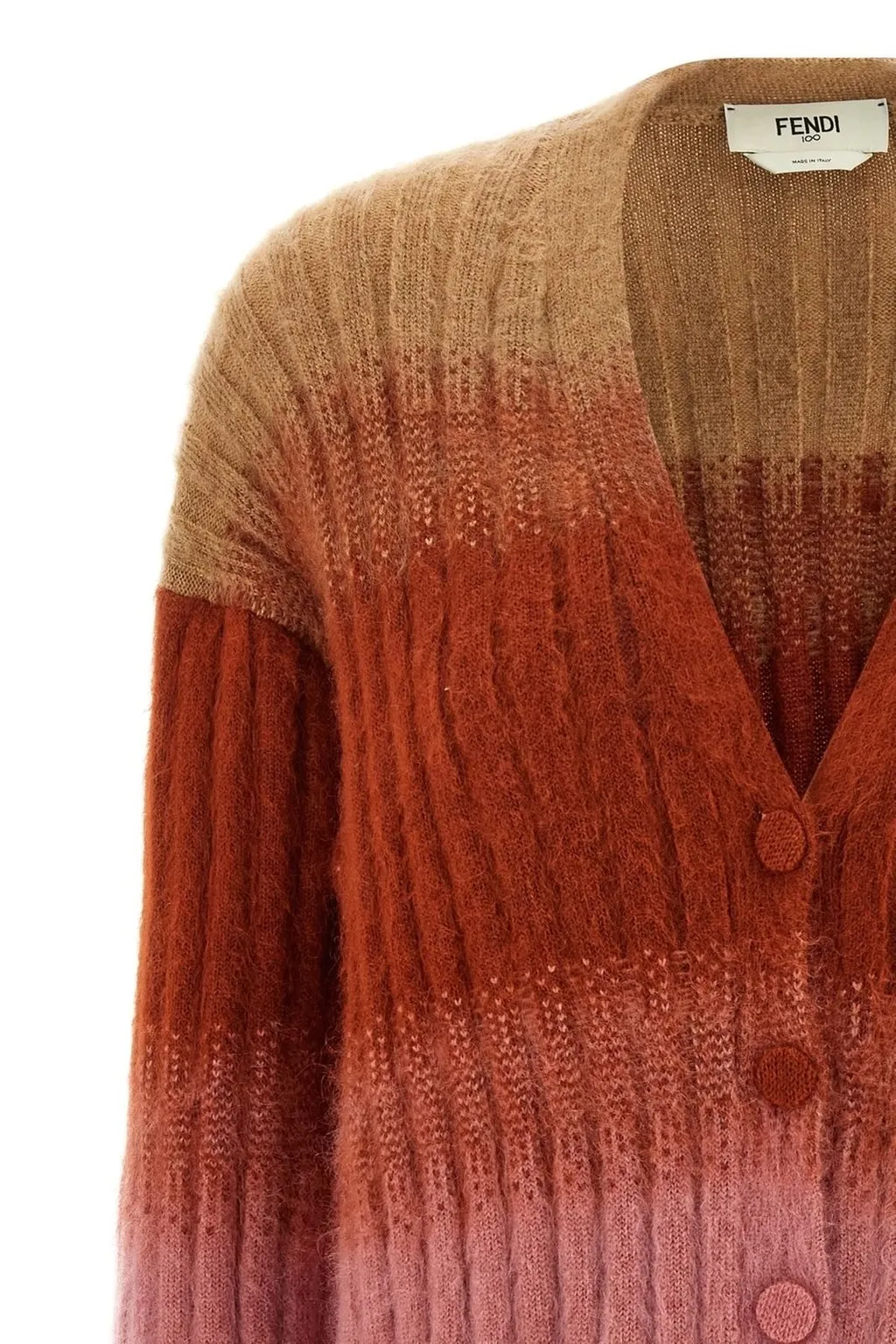 Striped V-Neck Cardigan