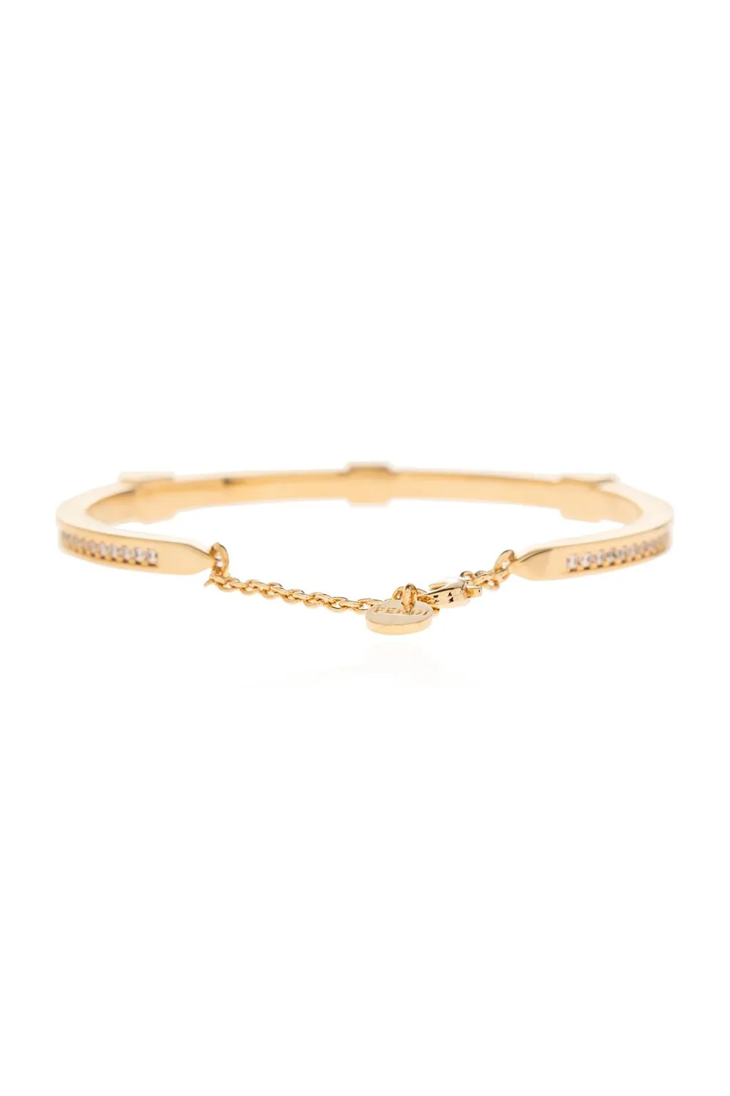 Bangle Bracelet With Lock Charm