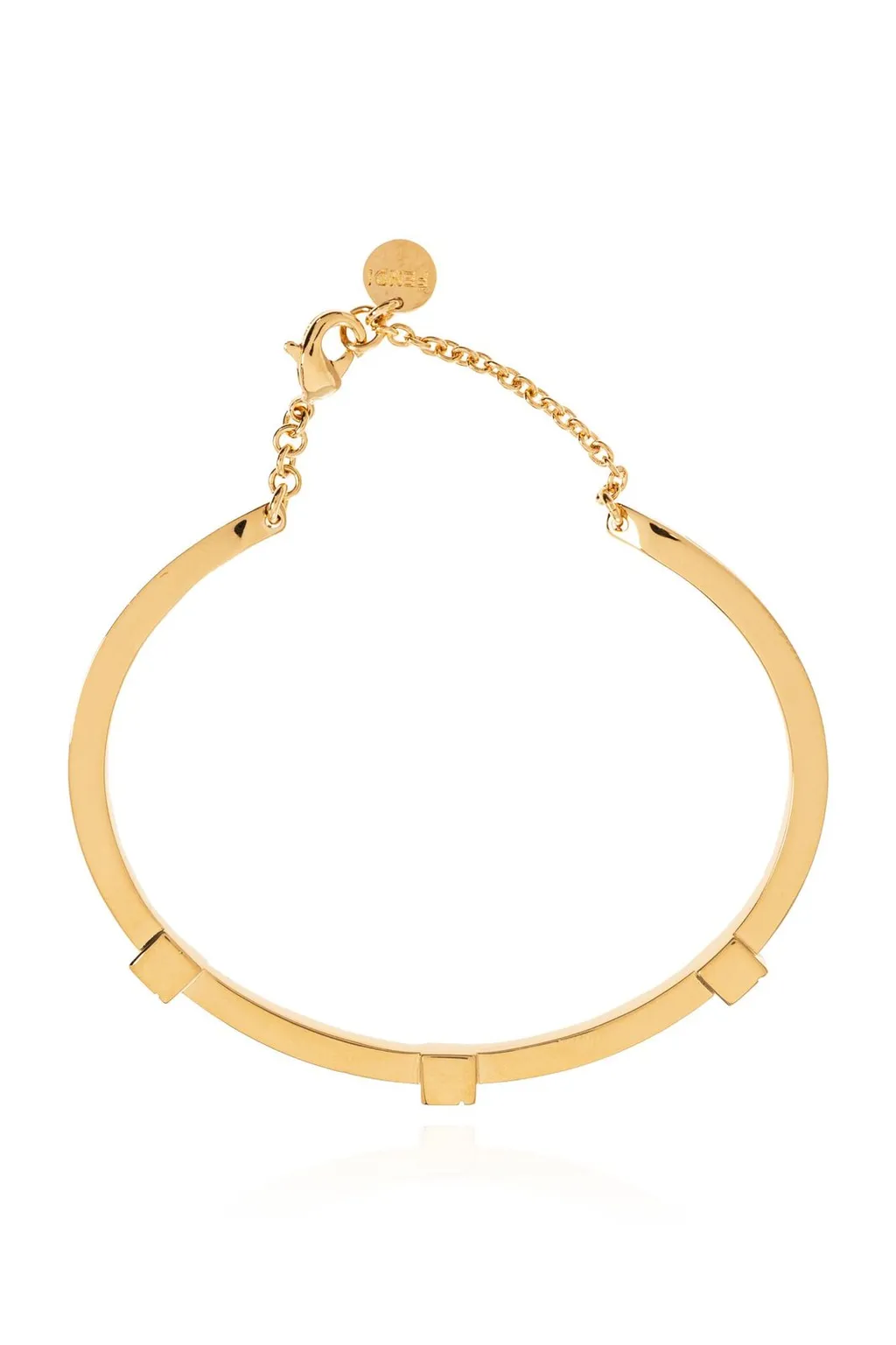 Bangle Bracelet With Lock Charm