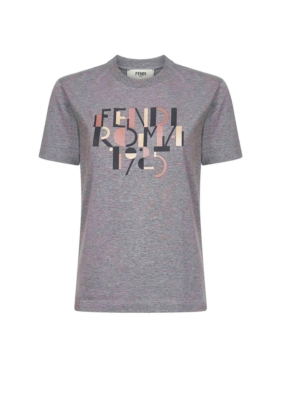 T-Shirt With Fendi Roma 1925 Graphic