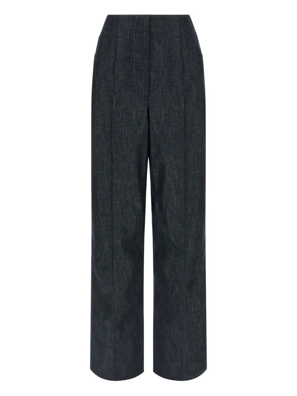 Wide-Leg Denim Trousers