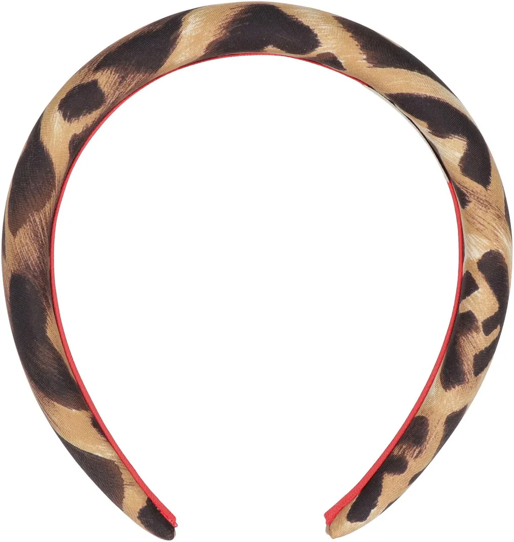 Padded Leopard Print Headband
