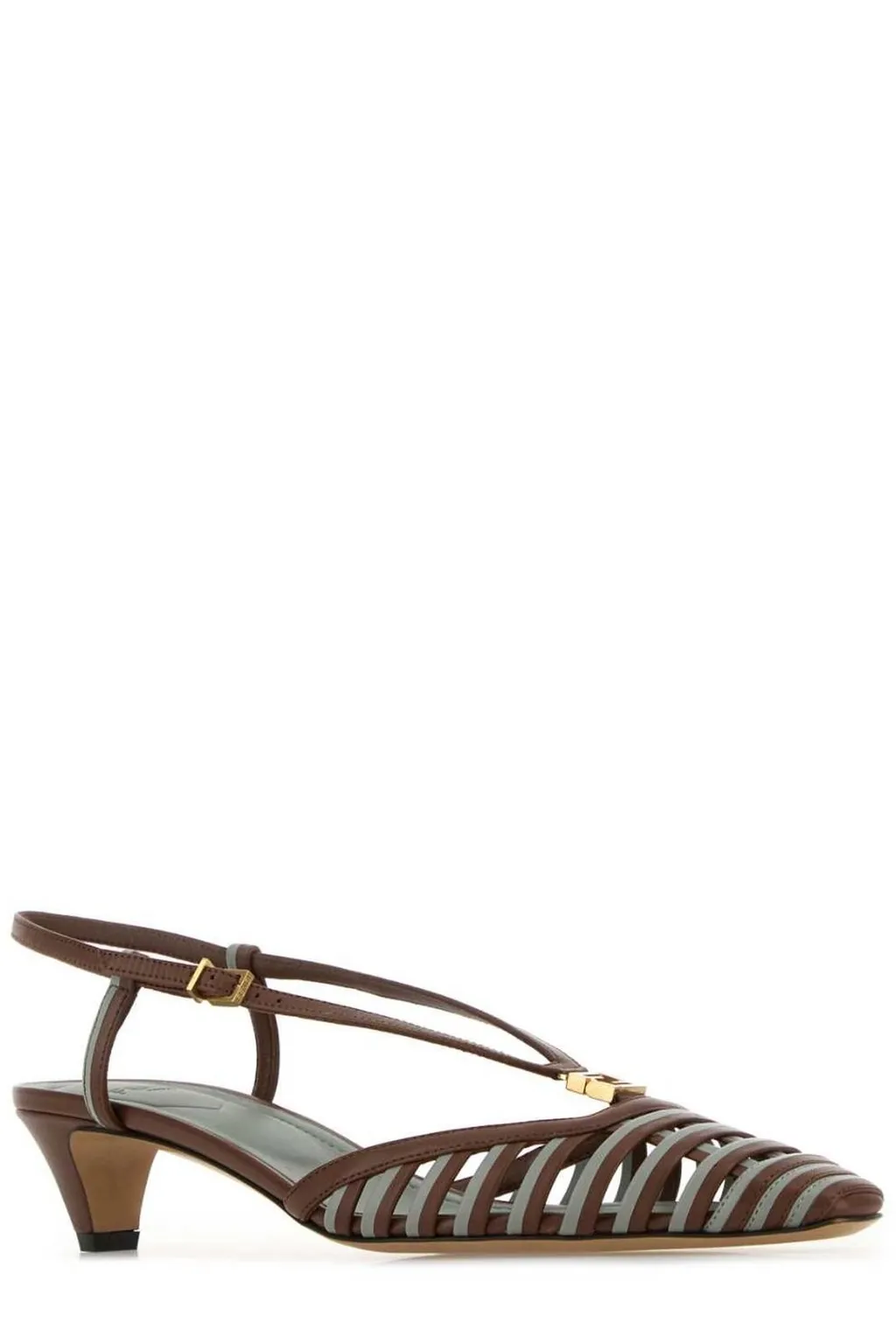 Woven Slingback Heels