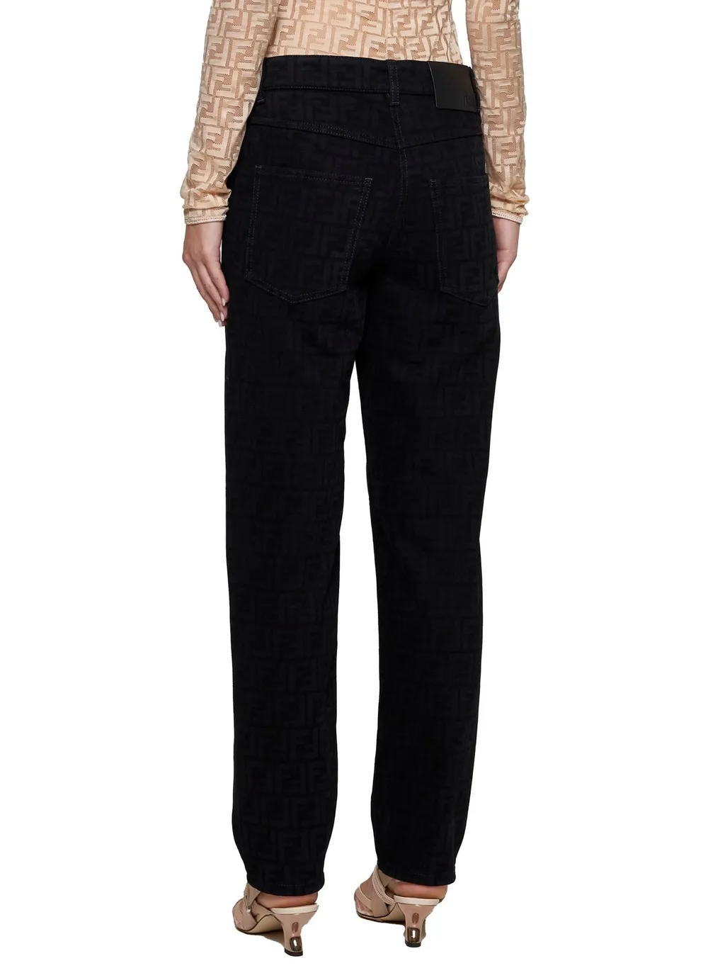 Monogrammed Straight Leg Jeans