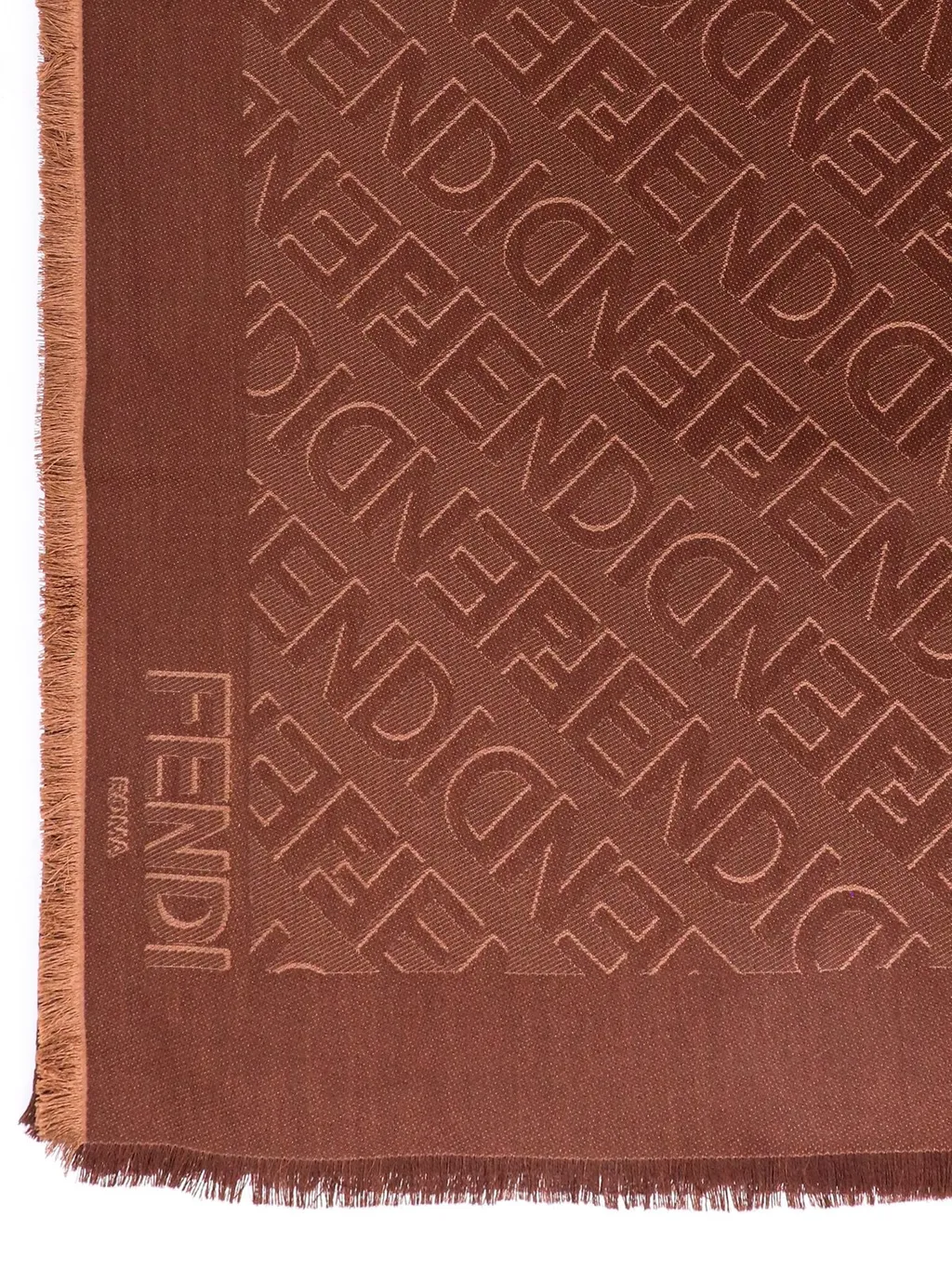 Scarf With Ff Motif
