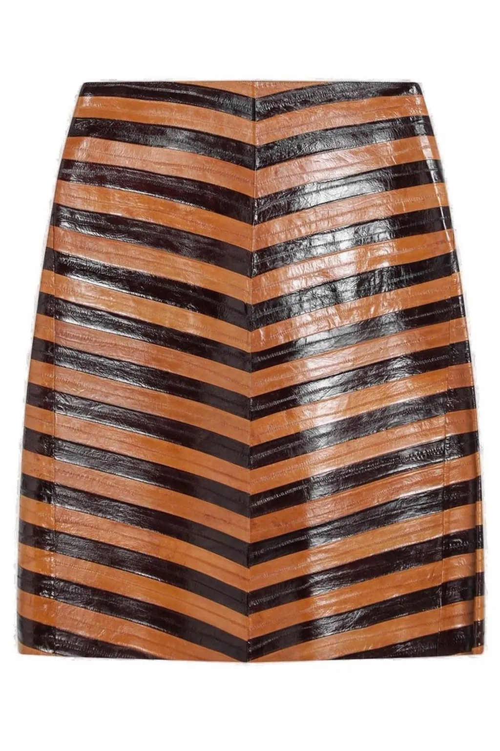 Striped A-Line Skirt