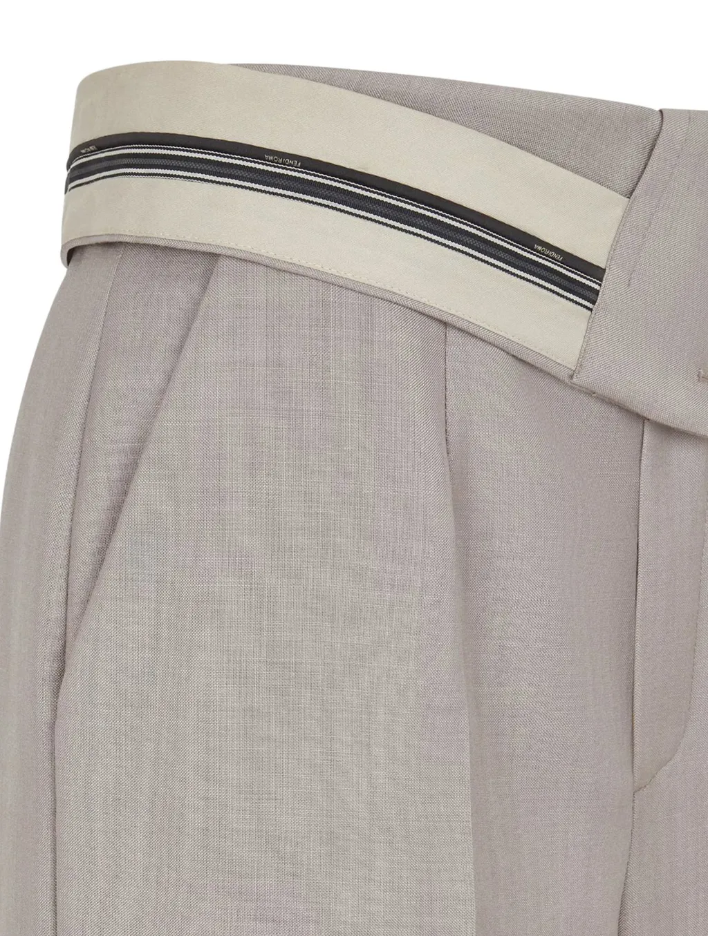 High-Waisted Wide-Leg Trousers
