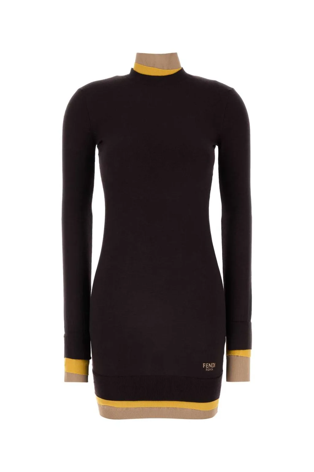 Long Sleeve Mock Neck Mini Dress