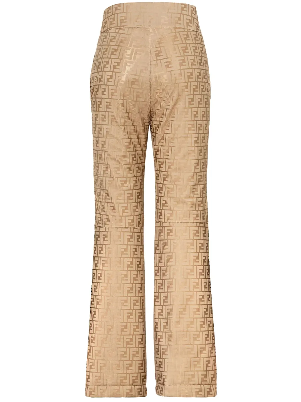 Logo Jacquard Flared Trousers