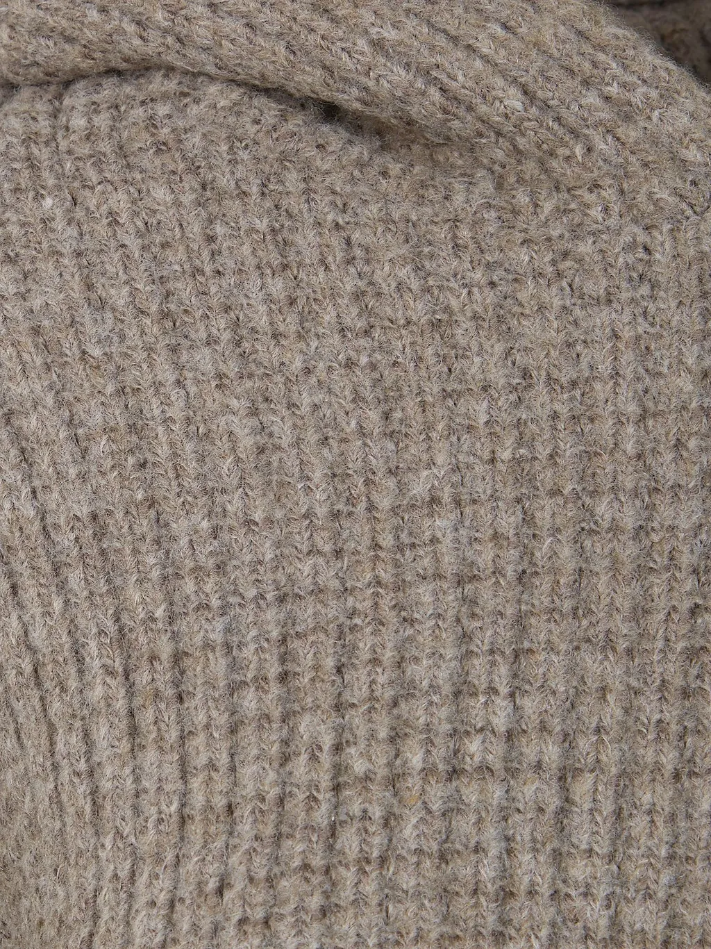Ribbed Knit Cropped Hoodie