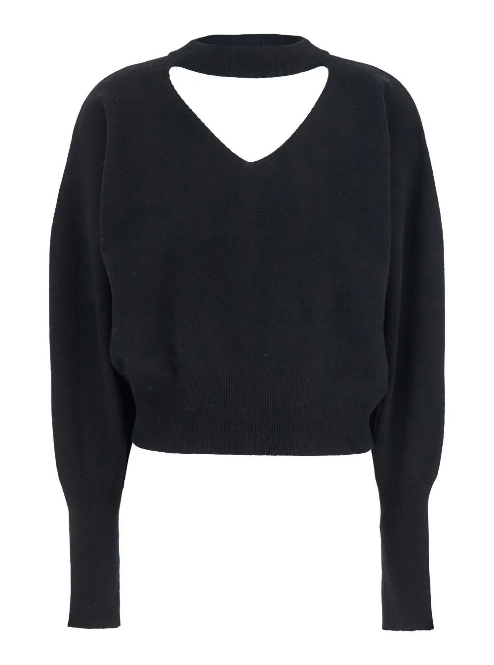 V-Neck Cutout Sweater