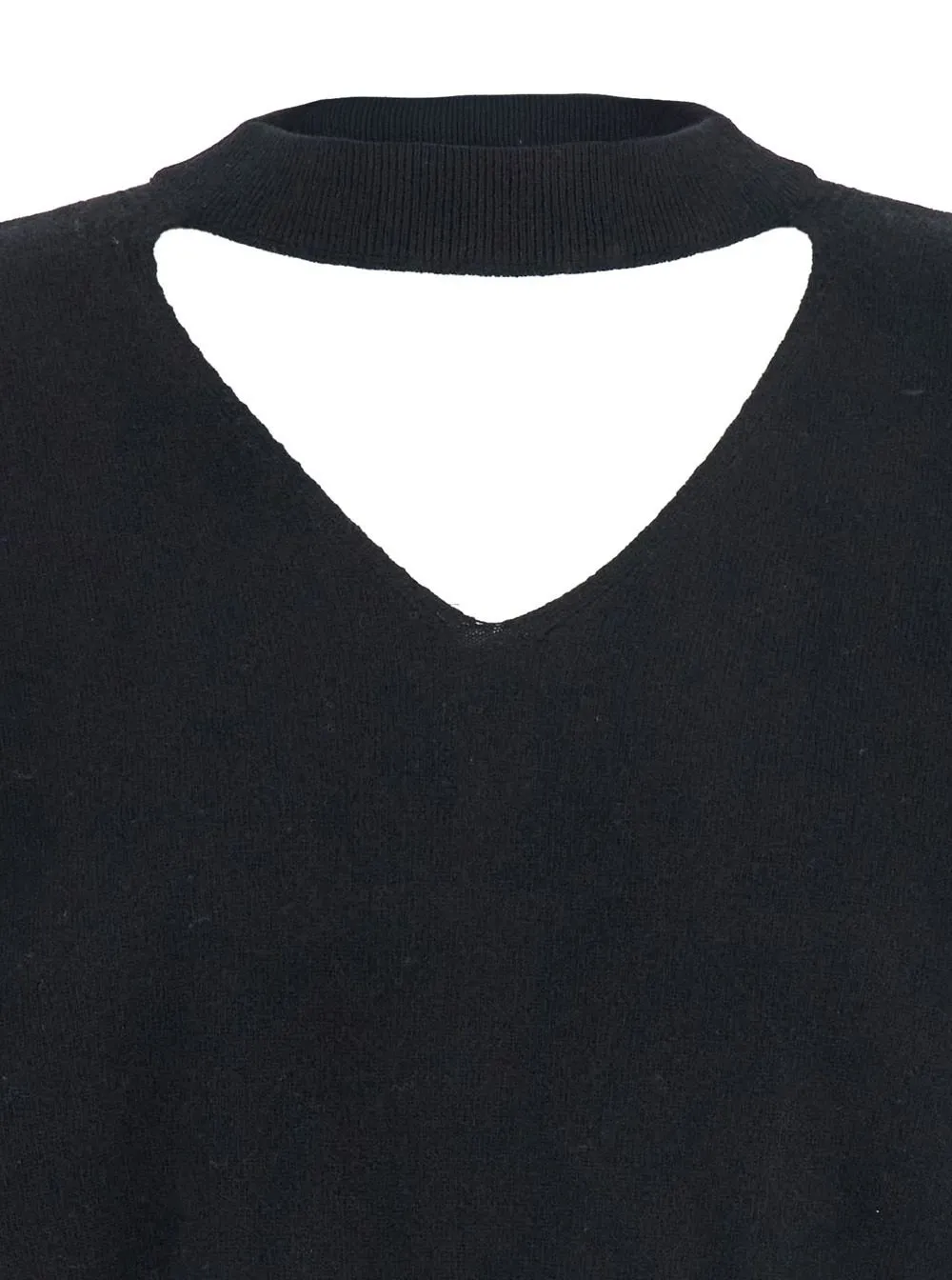 V-Neck Cutout Sweater