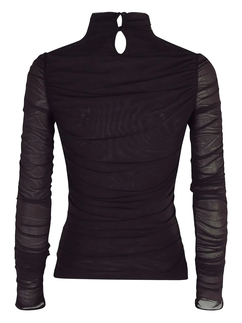 Mesh Turtleneck Top