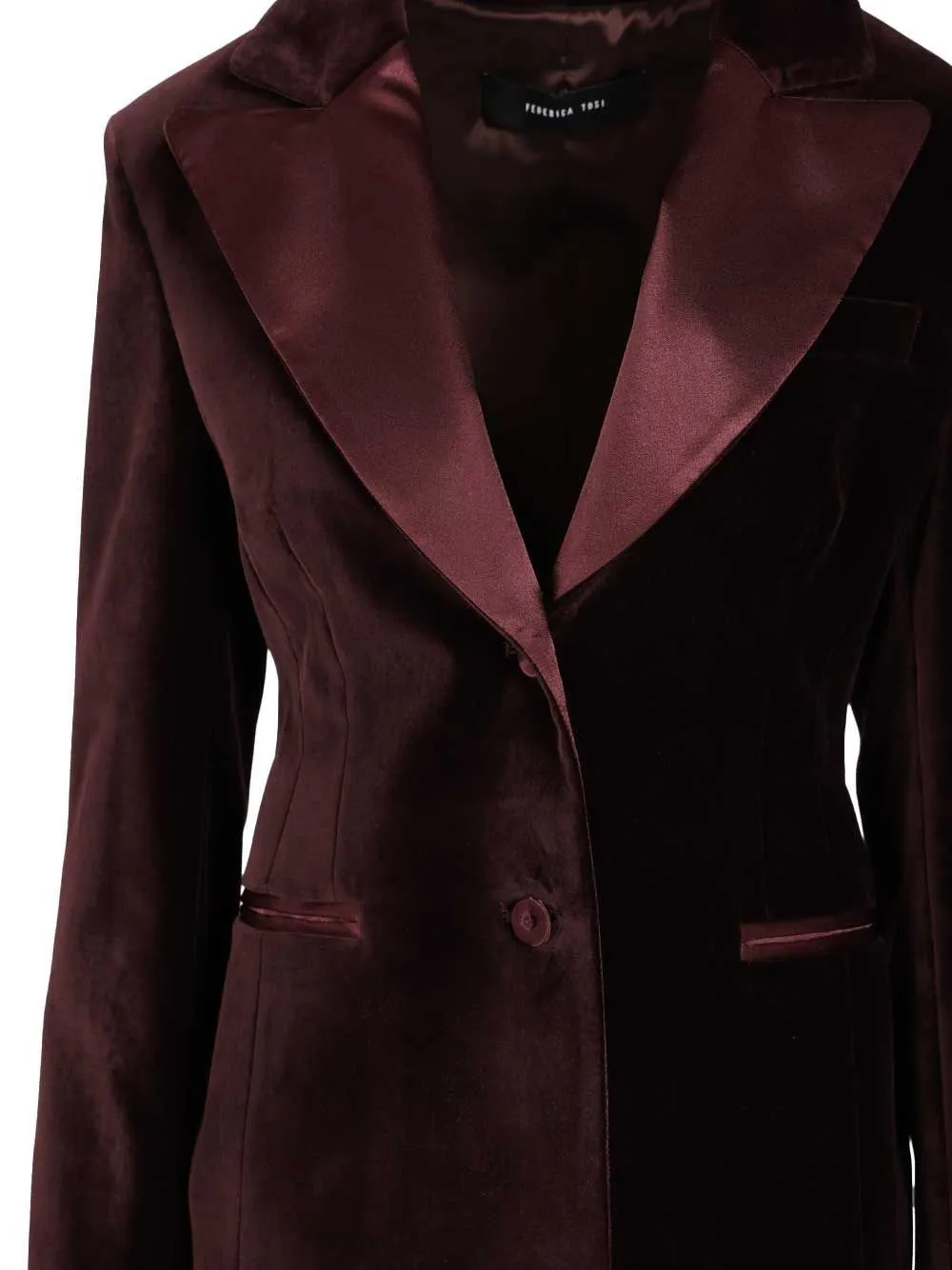 Velvet Blazer With Satin Lapels