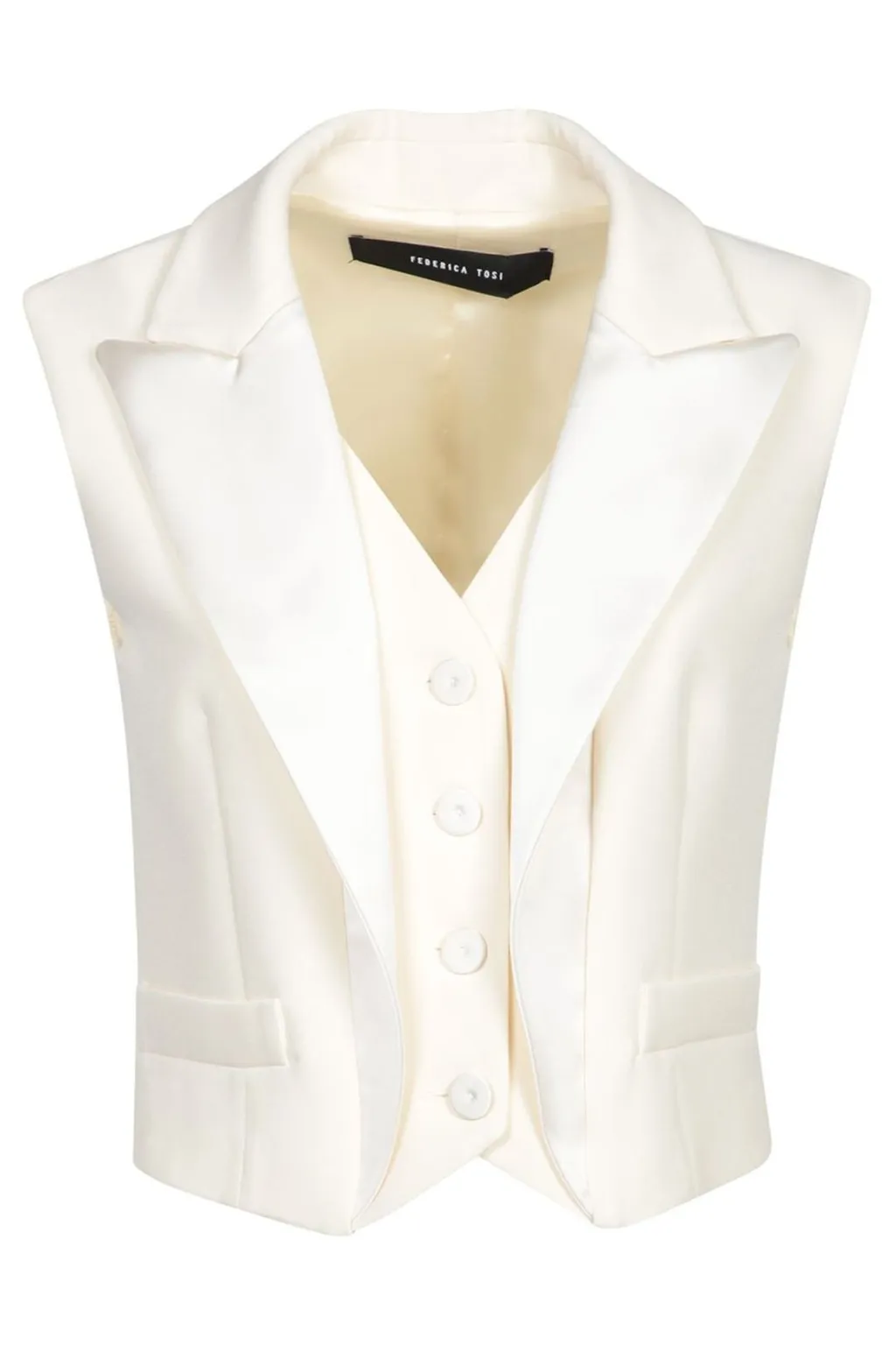 Sleeveless Blazer Vest
