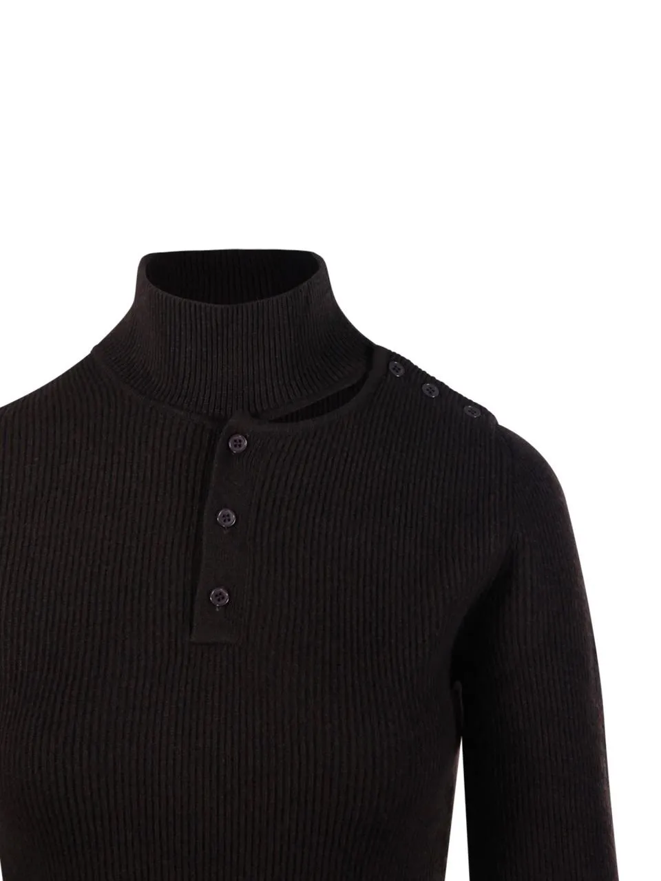 Ribbed Turtleneck Sweater