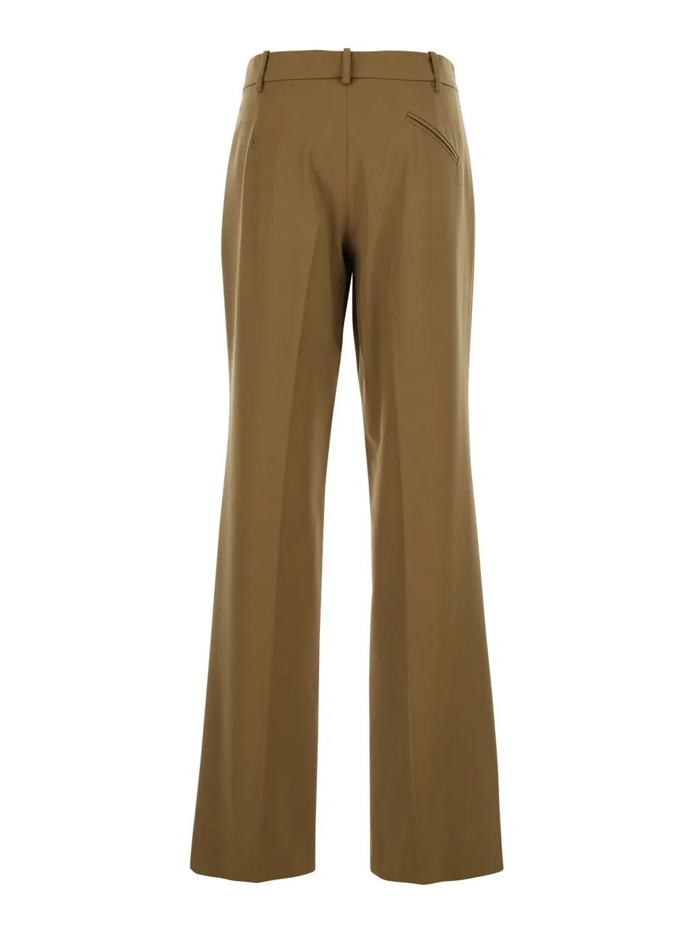 Wide-Leg Pleated Trousers