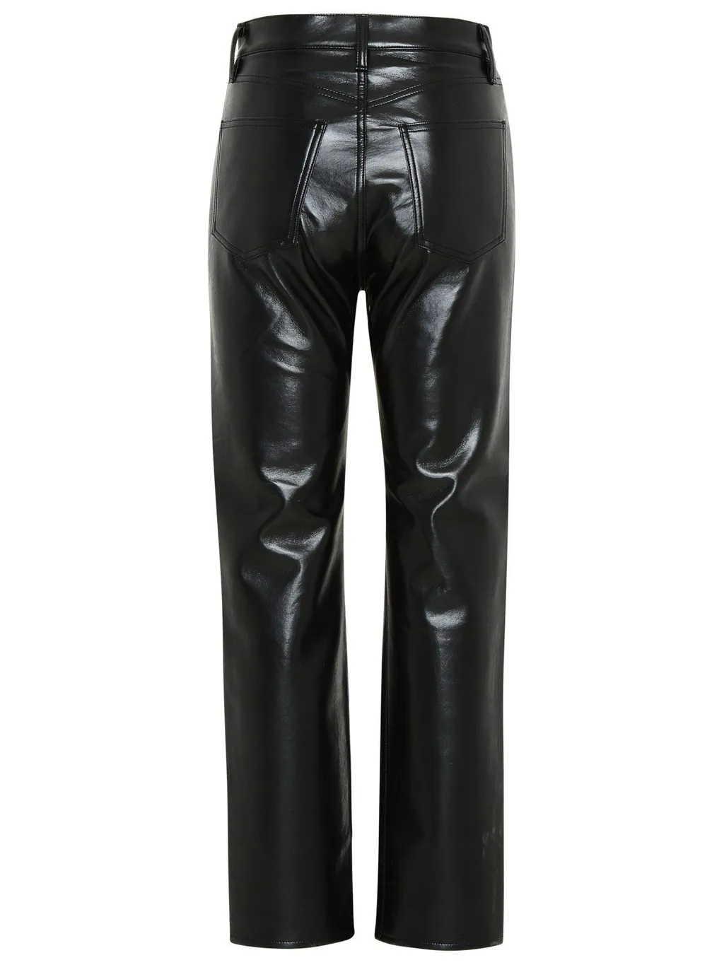 High-Rise Straight-Leg Trousers