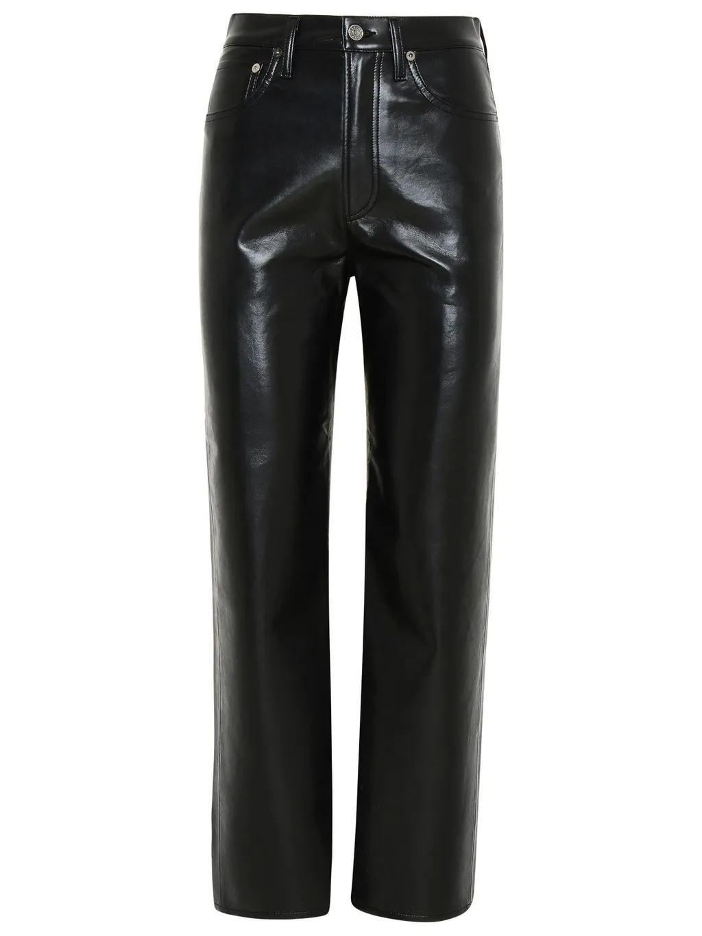 High-Rise Straight-Leg Trousers