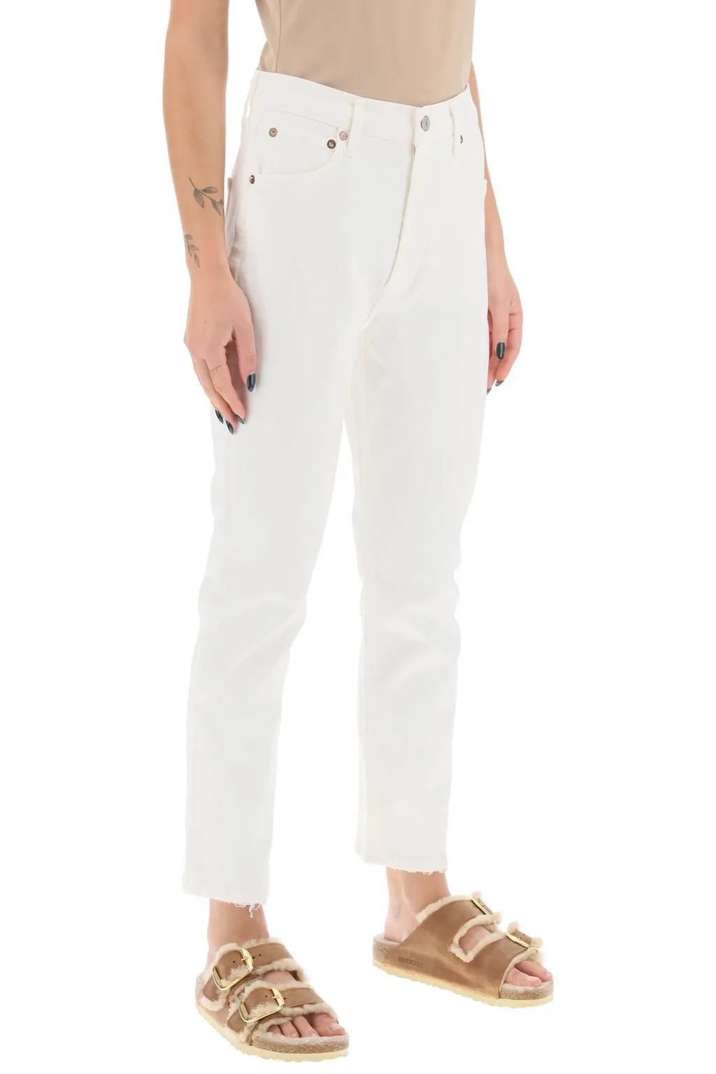 High-Rise Straight-Leg Jeans