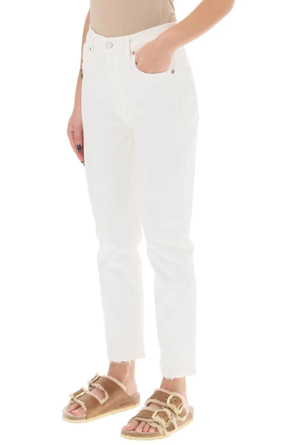 High-Rise Straight-Leg Jeans